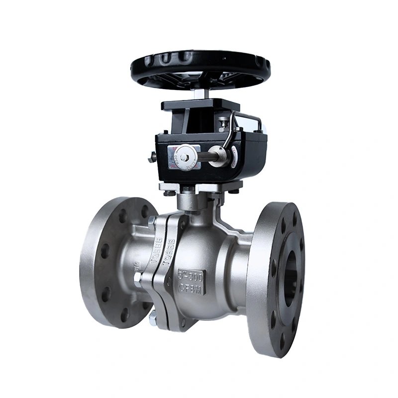 ANSI 300LB flanged bola-balbula ISO 5211 oinarriarekin Eragingailurako